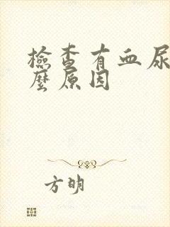 检查有血尿是什么原因