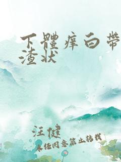 下体痒白带豆腐渣状