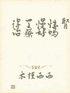 得了慢性肾衰能治疗好吗