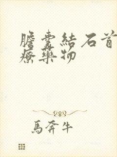 胆囊结石首选治疗药物