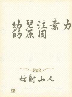 幼儿注意力分散的原因