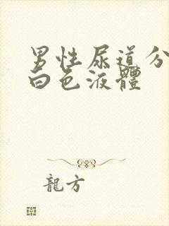 男性尿道分泌乳白色液体