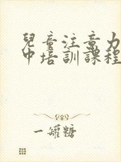 儿童注意力不集中培训课程