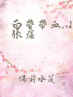 白带带血,小腹胀痛