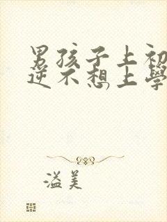 男孩子上初中叛逆不想上学怎么办