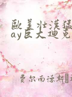 欧美壮汉猛男gay巨大迪克