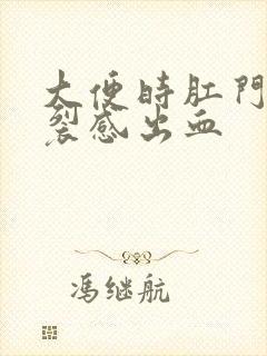 大便时肛门有撕裂感出血