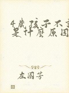 4岁孩子不说话是什么原因呢