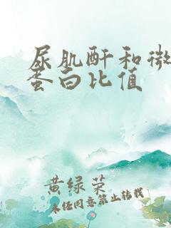 尿肌酐和微量白蛋白比值