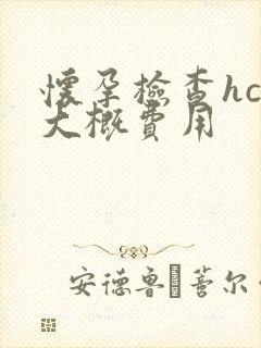 怀孕检查hcg大概费用