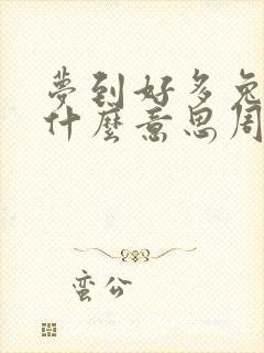 梦到好多兔子是什么意思周公解梦