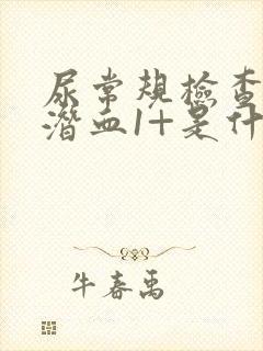 尿常规检查中尿潜血1+是什么意思