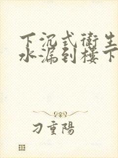 下沉式卫生间漏水漏到楼下要怎么维修