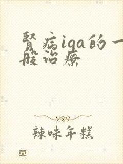 肾病iga的一般治疗