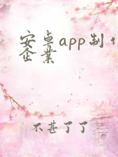安卓app制作企业