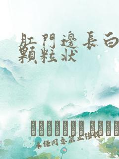 肛门边长白色的颗粒状