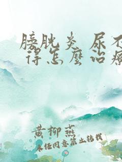 膀胱炎 尿不尽 得怎么治疗