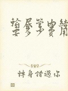 输尿管内结石需要多少费用