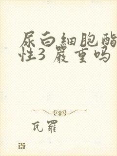 尿白细胞酯酶阳性3 严重吗