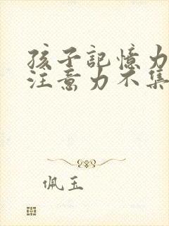 孩子记忆力差,注意力不集中缺什么