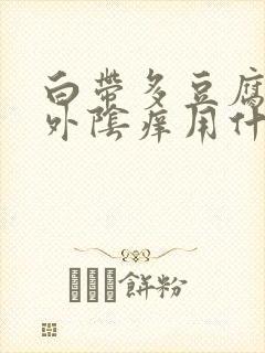 白带多豆腐渣状外阴痒用什么药