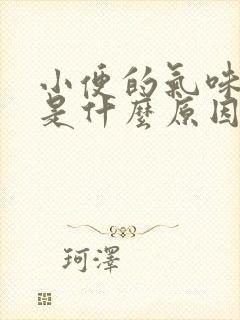 小便的气味很重是什么原因造成的