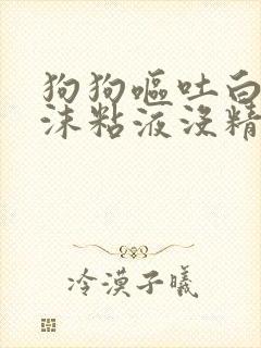 狗狗呕吐白色泡沫粘液没精神怎么治