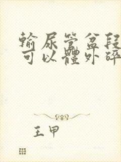 输尿管盆段结石可以体外碎石吗?