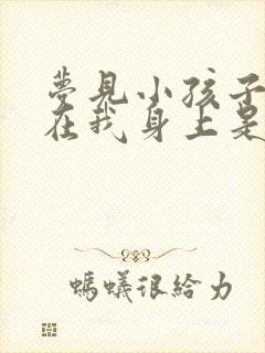 梦见小孩子拉尿在我身上是什么意思