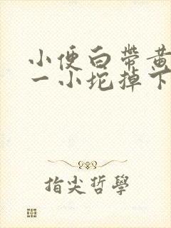 小便白带黄绿色一小坨掉下来