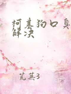 柯基狗口臭怎么解决