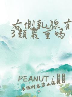 右侧乳腺有结节3类严重吗