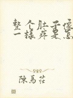 整个肚子像岔气一样疼是怎么回事