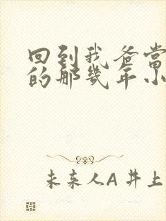 回到我爸当校草的那几年小说在线阅读