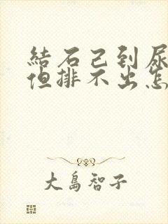 结石己到尿道口但排不出怎麽处理