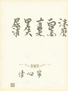 尿里有白沫子不消失是怎么回事