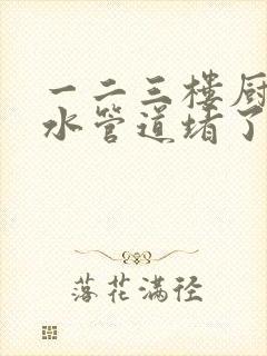 一二三楼厨房下水管道堵了谁负责