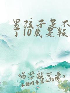 男孩子是不是到了10岁是叛逆期