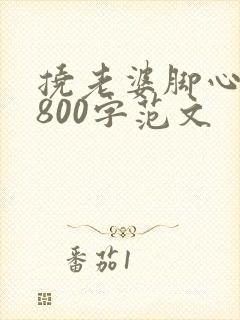 挠老婆脚心作文800字范文