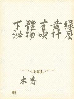 下体有黄绿色分泌物吃什么药