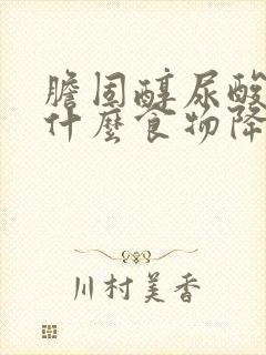 胆固醇尿酸高吃什么食物降得快