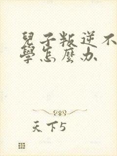 儿子叛逆不想上学怎么办