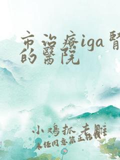 市治疗iga肾的医院