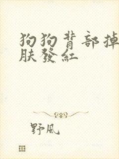 狗狗背部掉毛皮肤发红