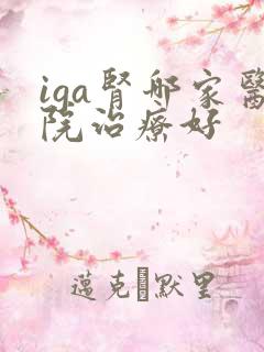 iga肾哪家医院治疗好