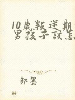 10岁叛逆期的男孩子该怎样去沟通教育
