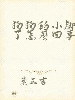 狗狗的小脚趾肿了怎么回事