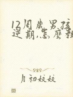 12周岁男孩叛逆期,怎么教育