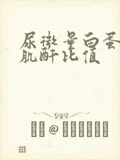 尿微量白蛋白和肌酐比值