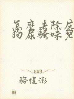 怎么去除床上的狗尿骚味儿